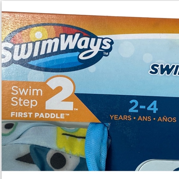 NWT SwimWays Monster Print Swim Vest Ages 2-4 Swim Step 2 Life Jacket - Picture 3 of 7